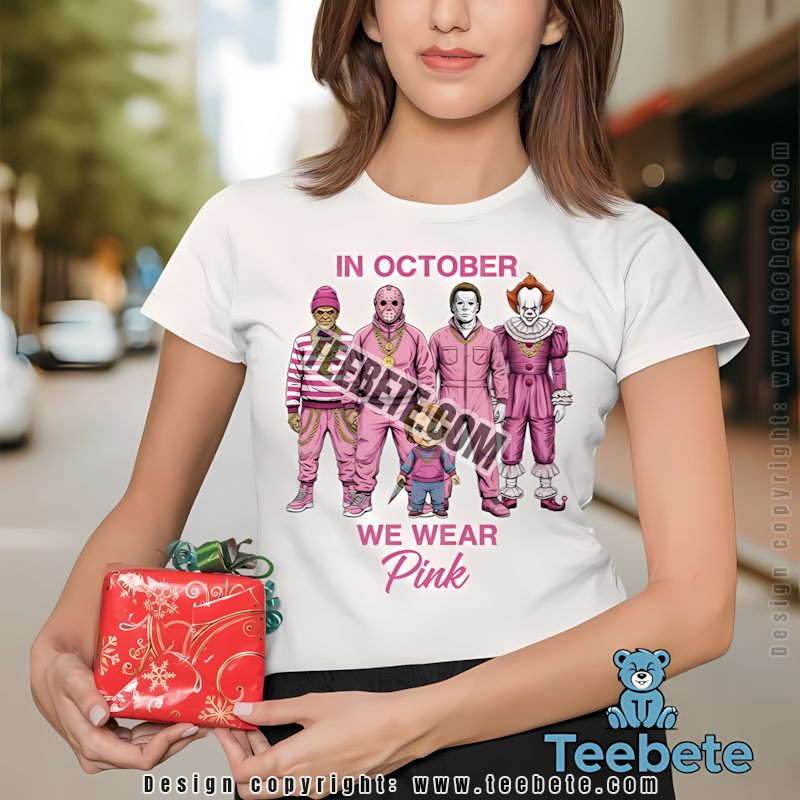 Halloween Horror Nights Movie Tv Collage Graphic Shirt