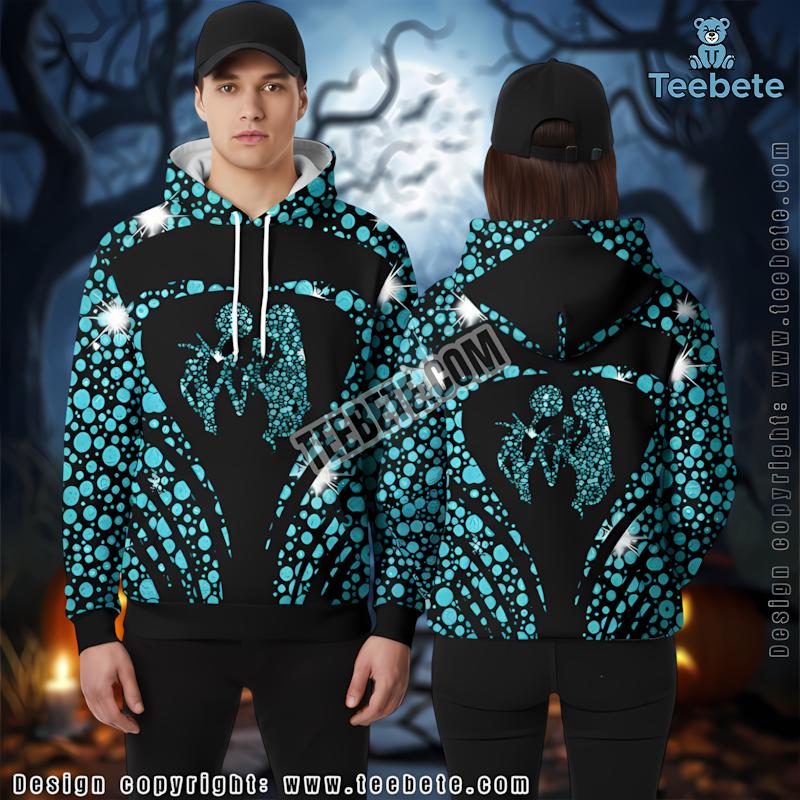 Nightmare Before Christmas Jack And Sally Green 3D Fashion Hoodie