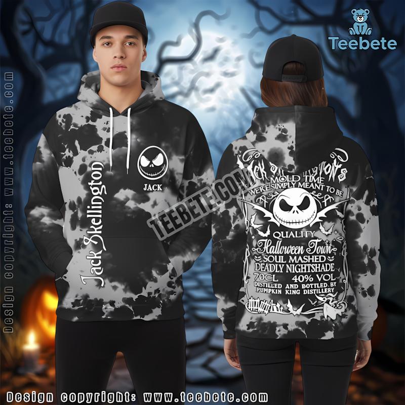 Jack Black 3D Pullover Hoodie Nightmare Before Christmas