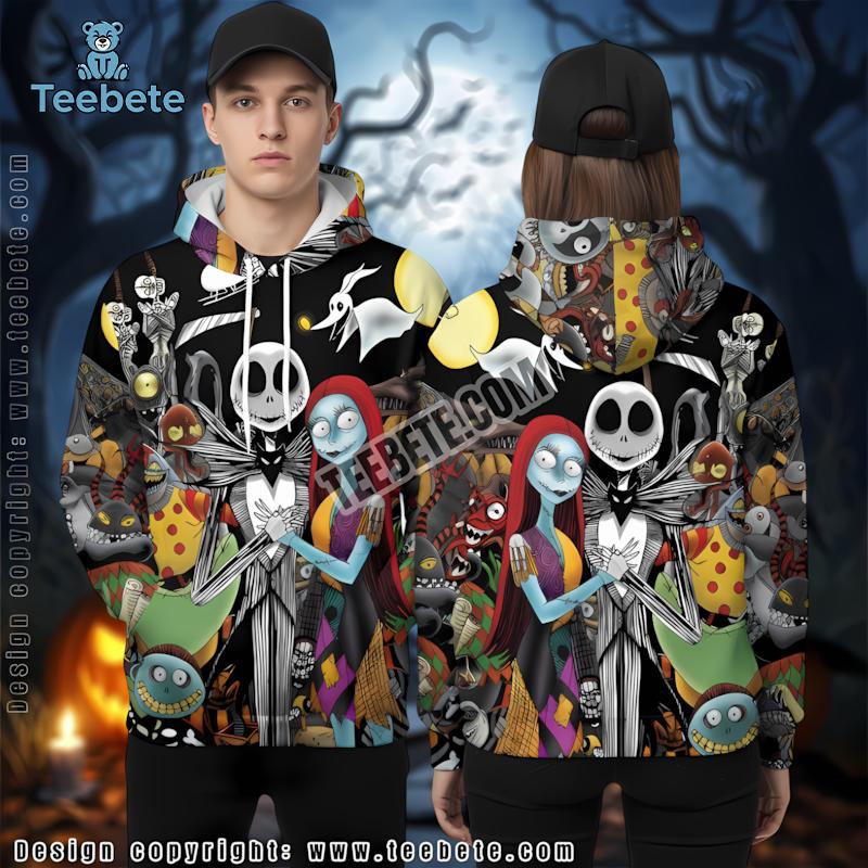 Jack Santa Claus Red 3D Pullover Hoodie Nightmare Before Christmas