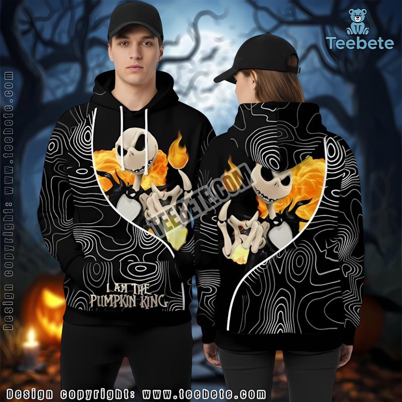 Jack Skellington Blue 3D Hoodie Halloween Horror Night