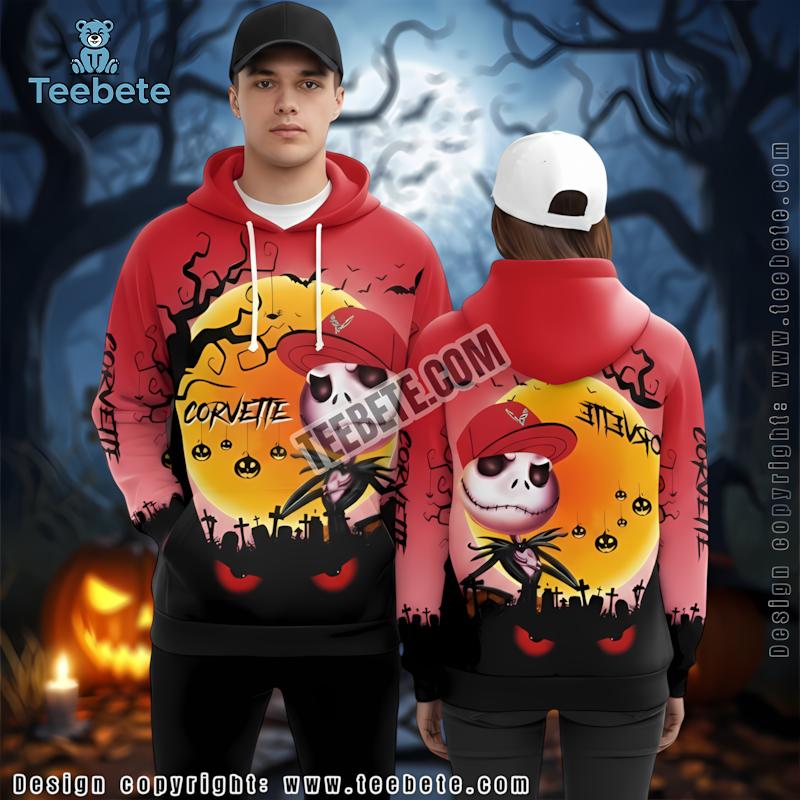 Jack Skellington Blue 3D Pumpkin Art Hoodie Halloween