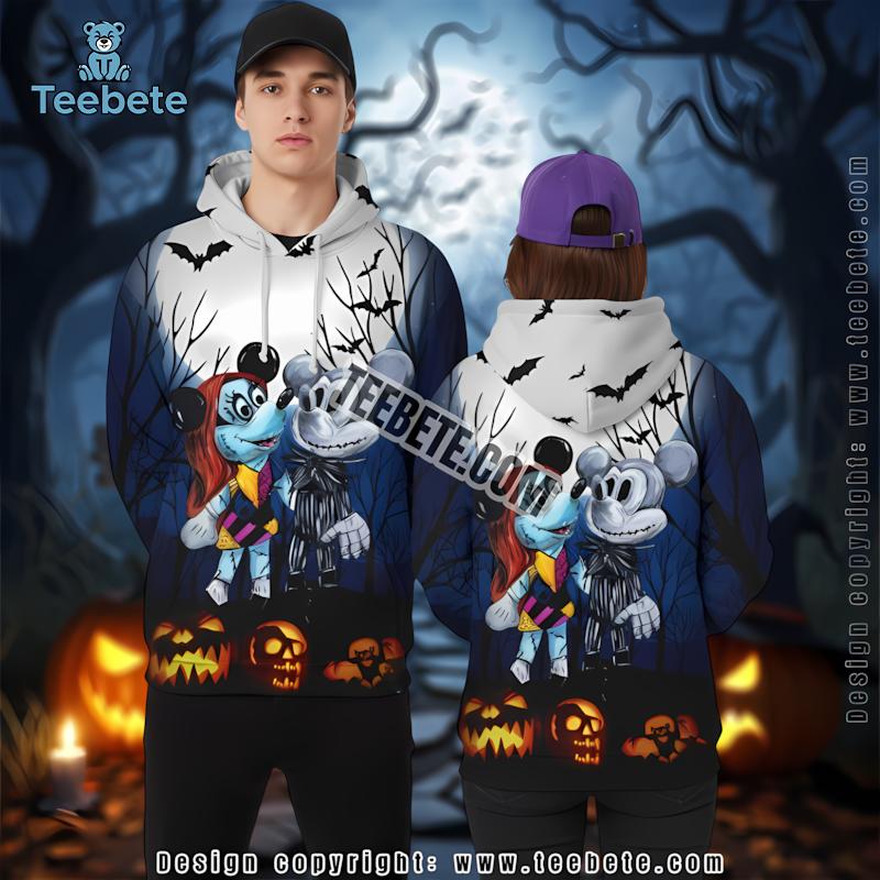 Jack Skellington Blue 3D Full Print Hoodie Nightmare Before Christmas