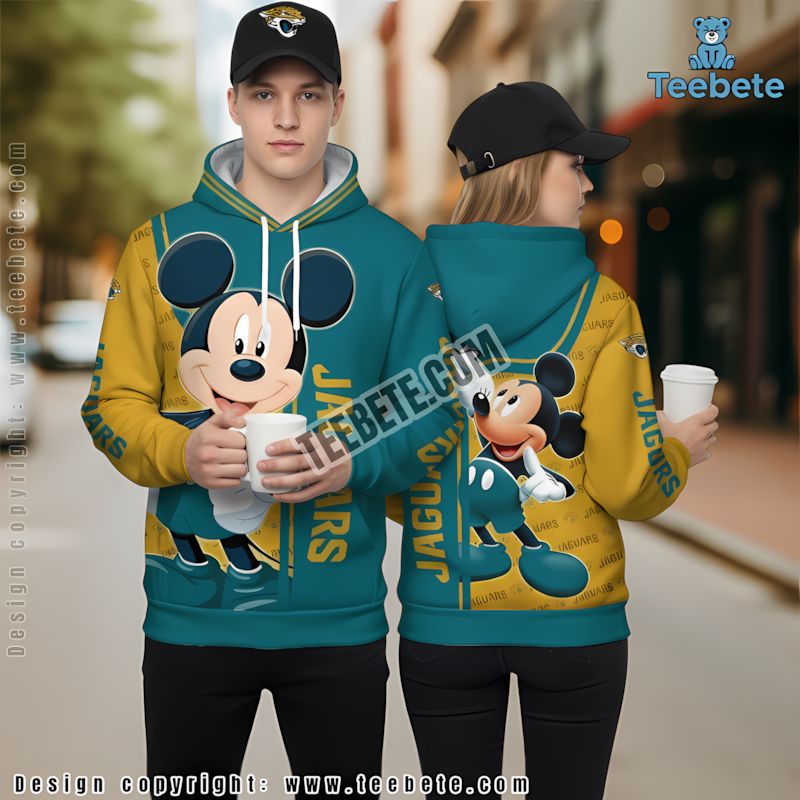 Jacksonville Jaguars Santa Baby Yoda 3D Hoodie Blue Red Mens Graphic