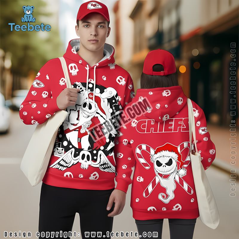 Kansas City Chiefs Christmas Mickey Mouse 3D Hoodie White Red For Sale