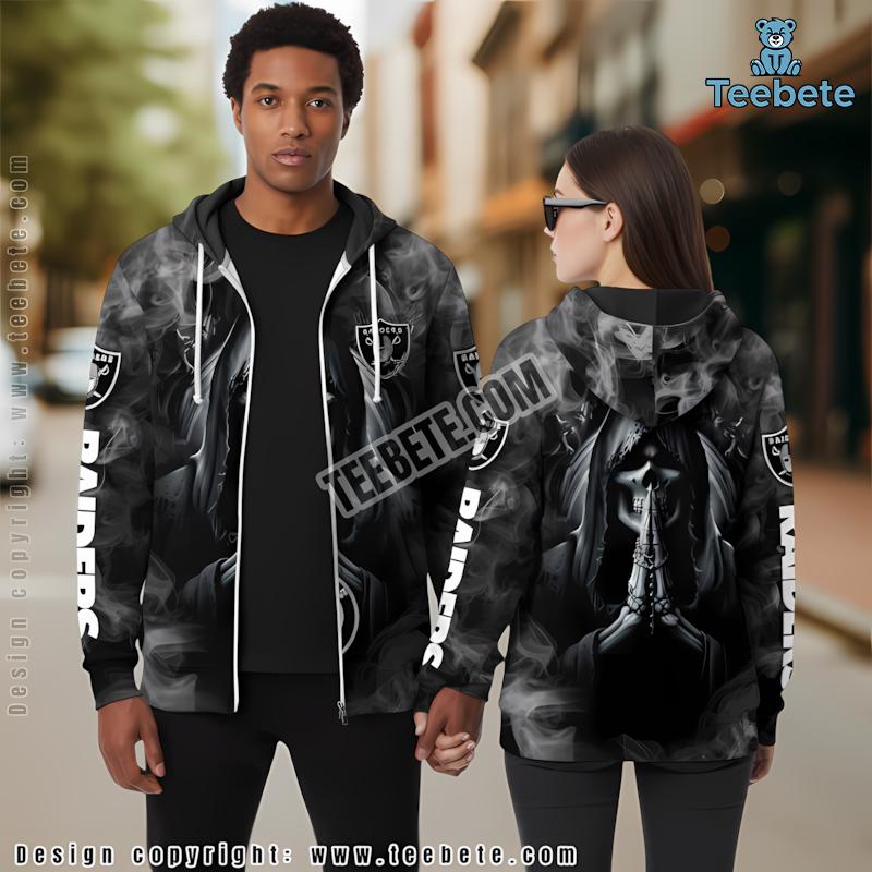 Las Vegas Raiders Devil Hand 3D Hoodie Print Black