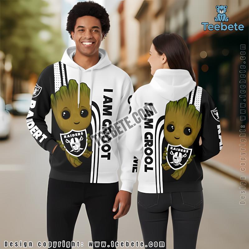 Las Vegas Raiders Grinch Christmas 3D Hoodie Grey Dad Mom