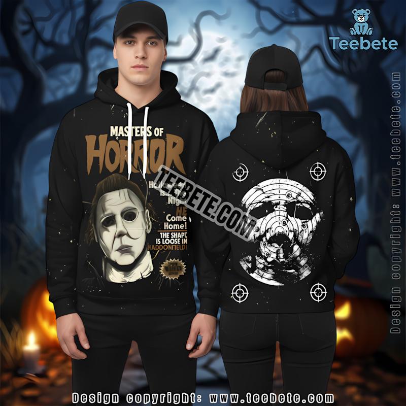 Michael Myers And Jason Voorhees White 3D Realistic Hoodie Killer