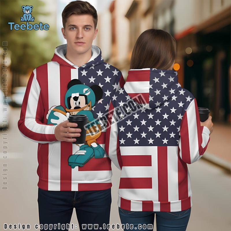 Miami Dolphins Jason Voorhees Michael Myers Halloween 3D Hoodie Blue Mens Miami Dolphins Jason Voorhees Michael Myers Halloween 3D Hoodie Blue Mens