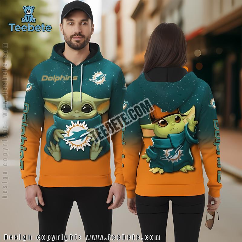 Miami Dolphins Eagle Skull 3D Hoodie Blue Orange For Sale