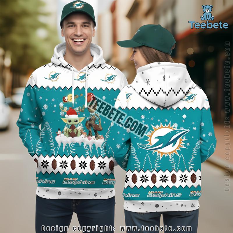 Miami Dolphins Personalized Snoopy 3D Hoodie Blue Orange Puff Print