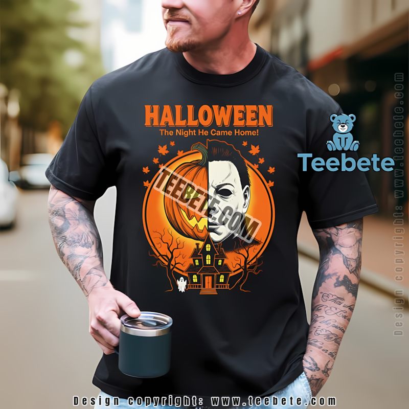 Michael Myers And Pumpkin The Night He Came Home Halloween Horror Shirt