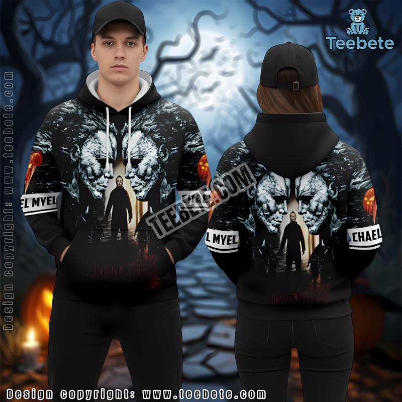 Michael Myers Black 3D Illusion Hoodie Halloween