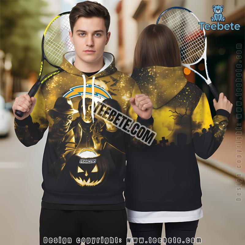 Los Angeles Chargers Mickey Mouse 3D Hoodie Black Blue Kids