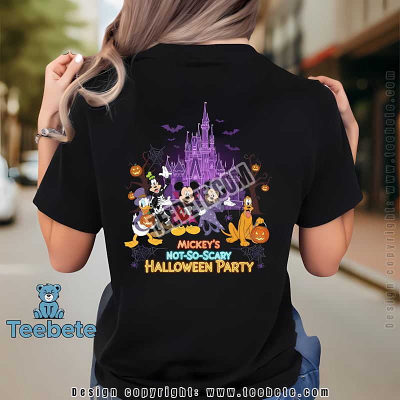 Mickeys Not So Scary Halloween Party Disney Characters Shirt