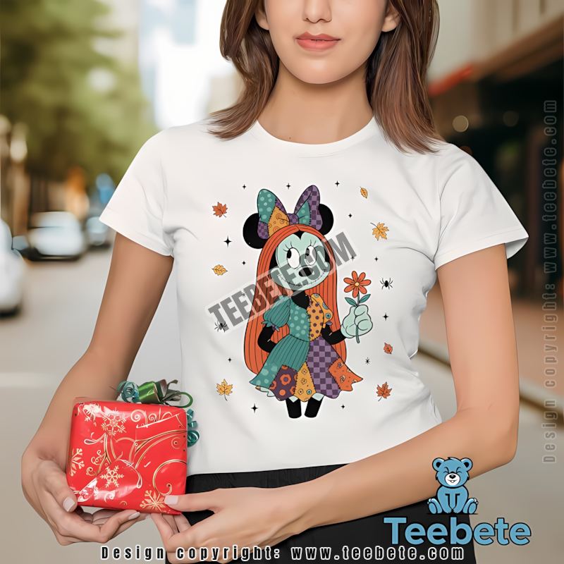 Minnie Mouse Ghost Costume Pumpkin Candy Bucket Halloween Shirt