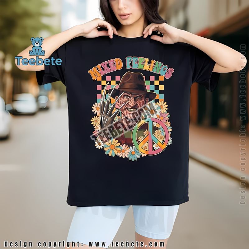 Mixed Feelings Freddy Krueger Hippie Halloween Shirt