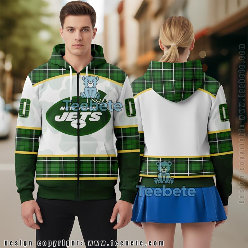 New York Jets Snowman Christmas 3D Hoodie White Green Girls