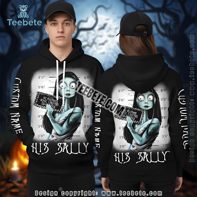 Sally Black 3D Hoodie Nightmare Before Christmas