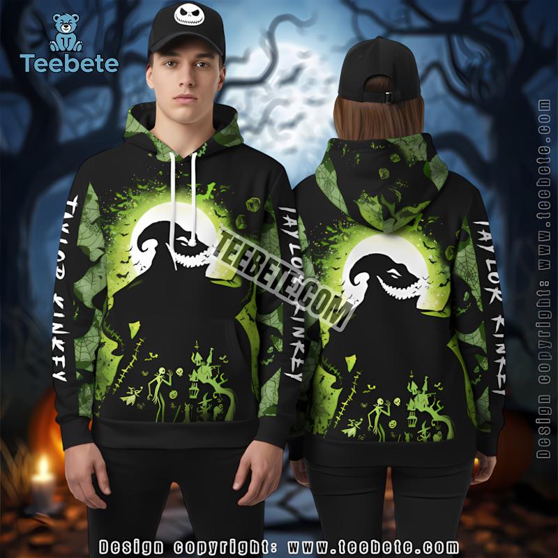 Sally Jack Black 3D Hoodie For Men Nightmare Before Christmas