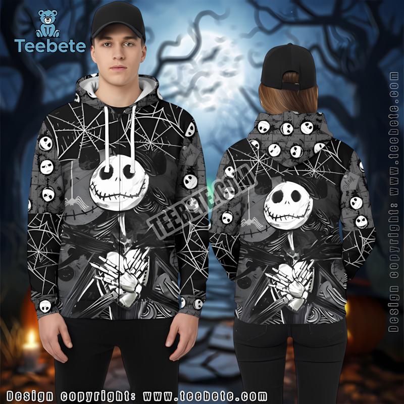 Jack Skellington Oogie Boogie Green 3D Illusion Hoodie Nightmare Before Christmas