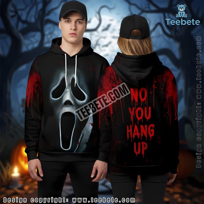 Ghostface Black 3D Art Hoodie Scream Halloween