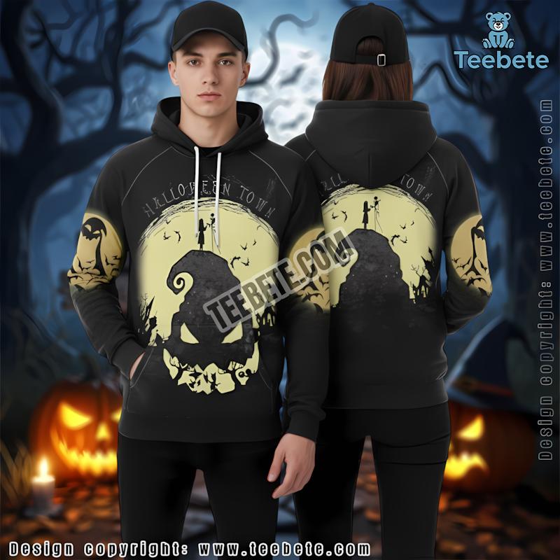 Oogie Boogie Halloween Black 3D Hoodie For Men