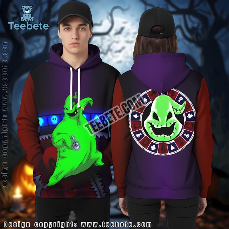 Oogie Boogie Nightmare Halloween Purple 3D Hoodie