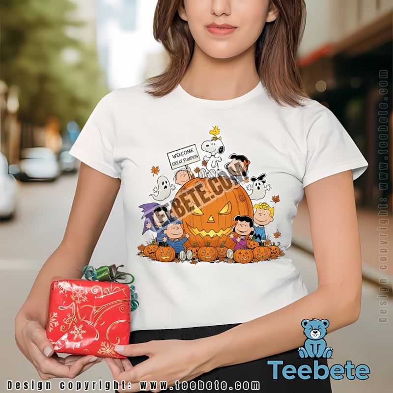 Peanuts Halloween Shirt Great Pumpkin Charlie Brown Spooky Season