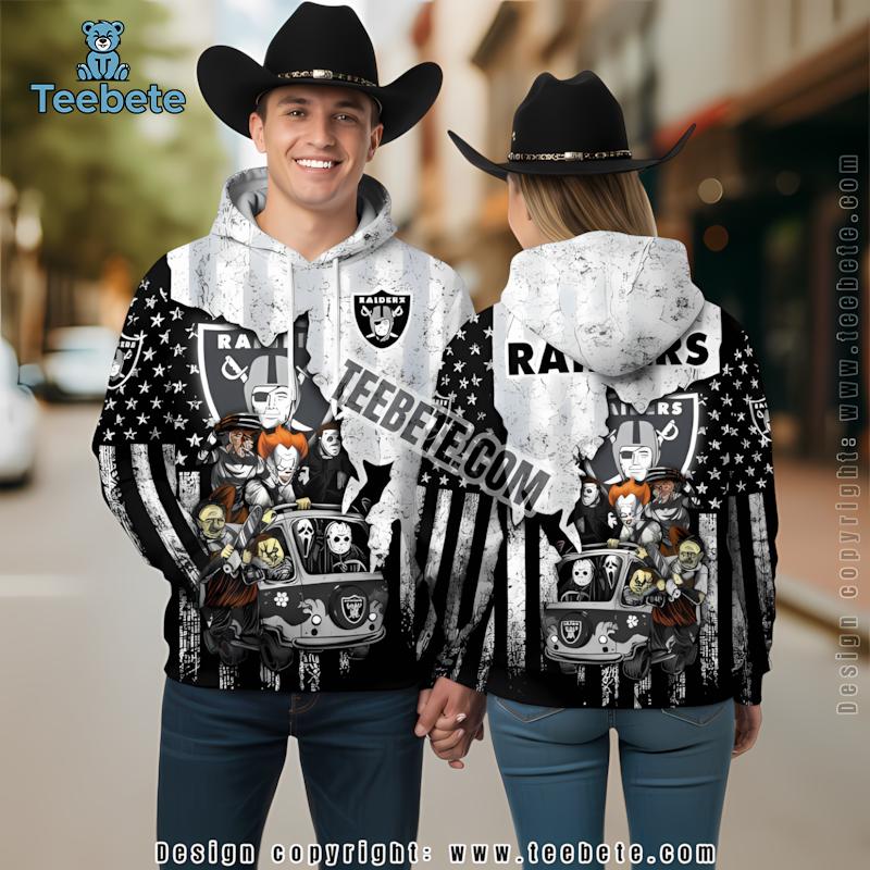 Las Vegas Raiders Mummy Halloween 3D Hoodie Black Grey For Sale