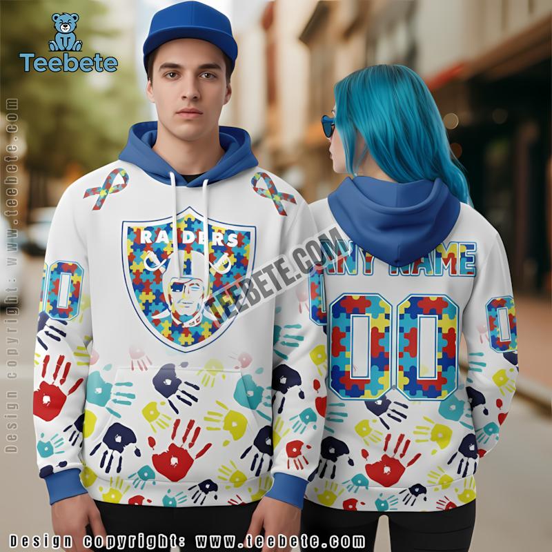 Las Vegas Raiders Pennywise Michael Myers Freddy Krueger 3D Hoodie Black Mens