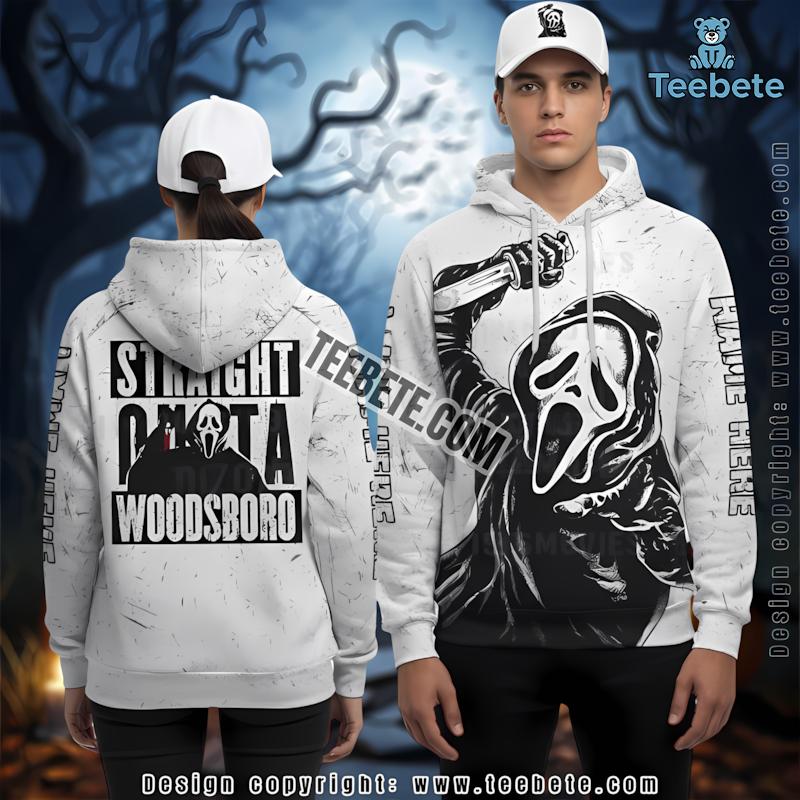 Halloween Ghostface Green 3D Pullover Hoodie