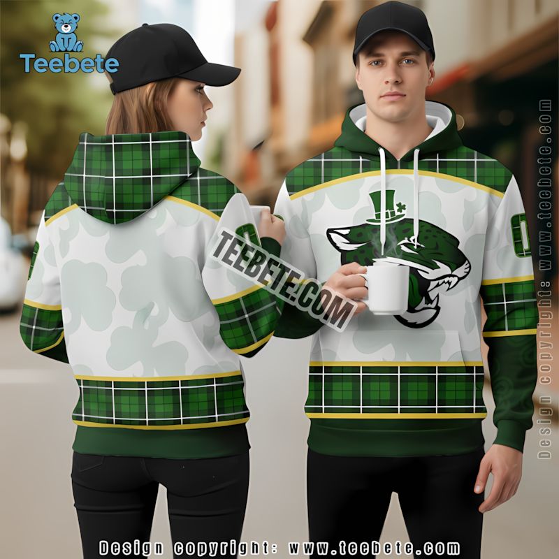 Jacksonville Jaguars St Patrick Day Personalized 3D Hoodie Green White Design