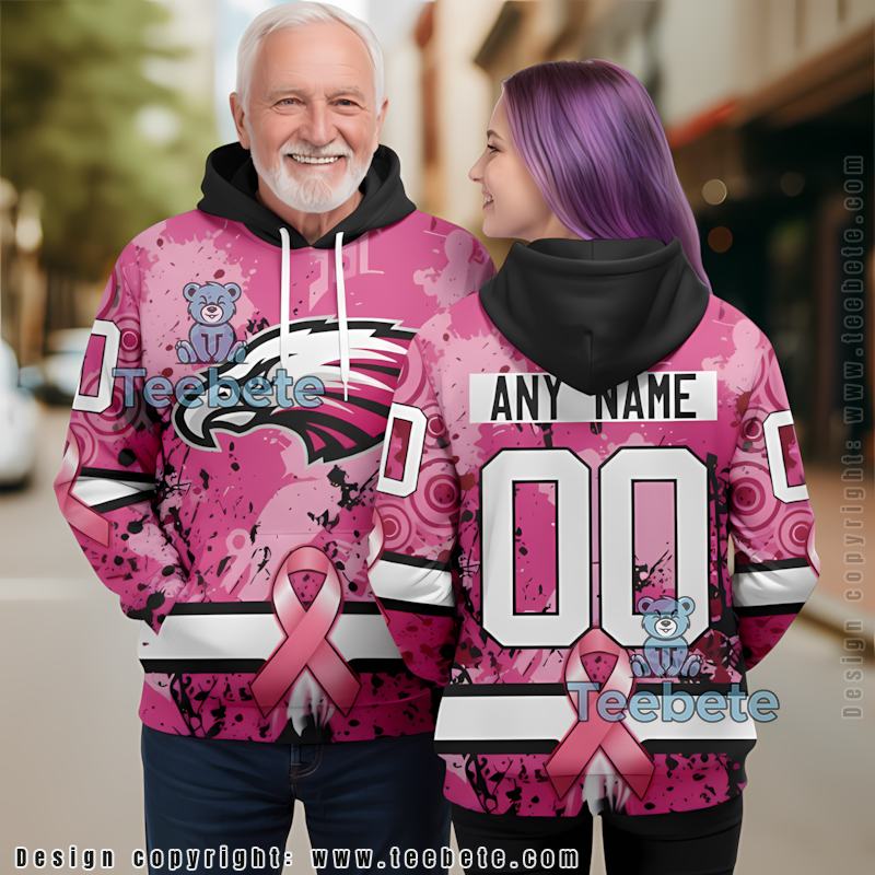Personalized Philadelphia Eagles Autism 3D Hoodie White Unisex