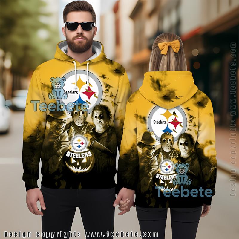 Pittsburgh Steelers Goofy 3D Hoodie Yellow Black Boys