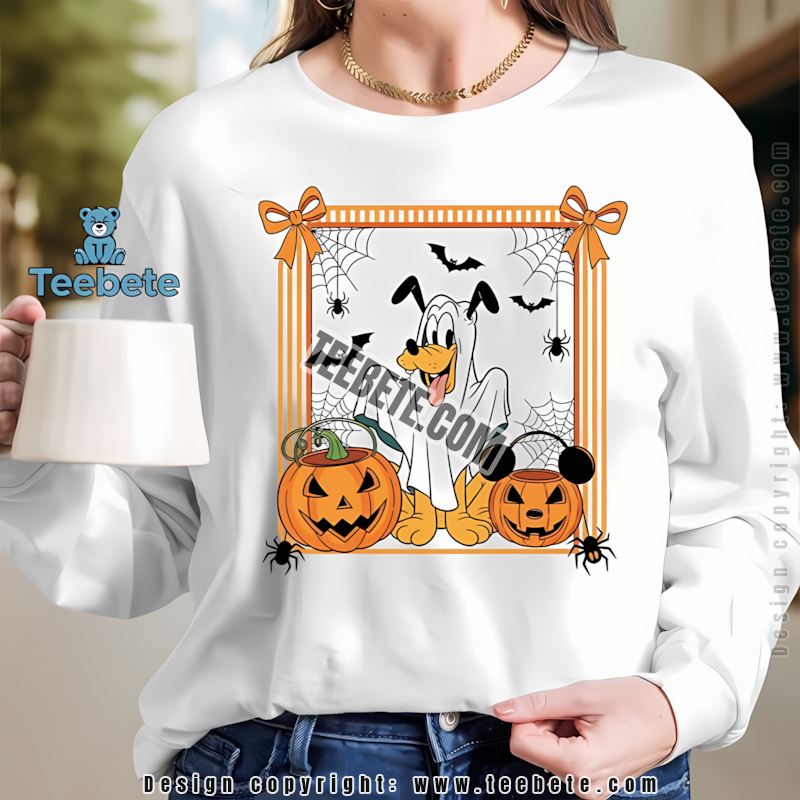 Pluto Disney Ghost Costume Mickey Pumpkin Halloween Long Sleeve Pluto Disney Ghost Costume Mickey Pumpkin Halloween Long Sleeve