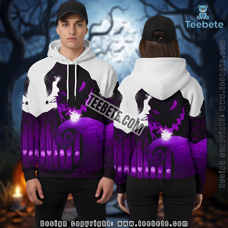 Nightmare Before Christmas Oogie Boogie Purple 3D Novelty Hoodie