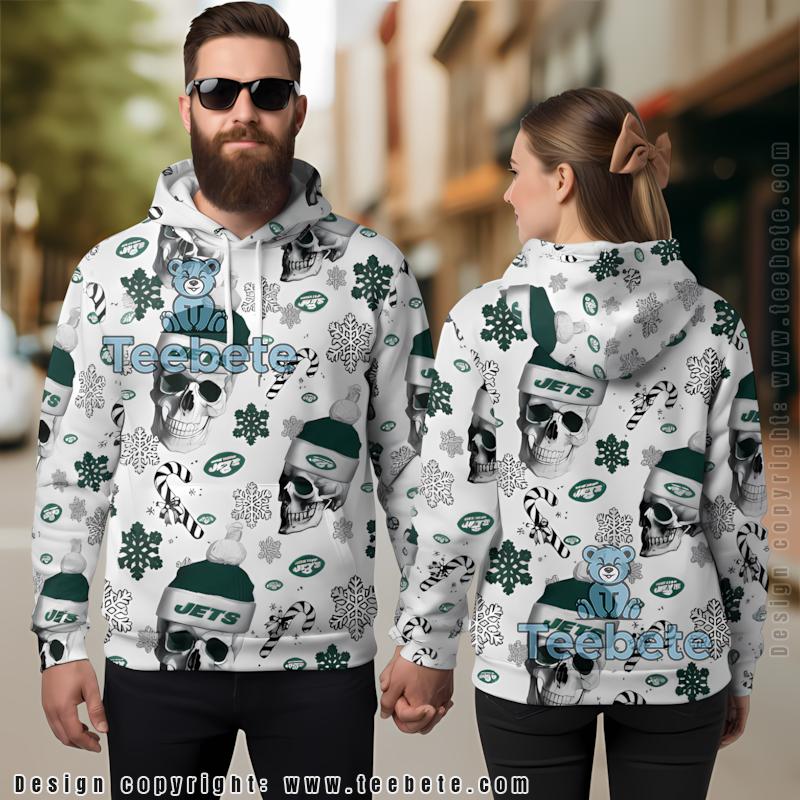 New York Jets Santa Grinch 3D Hoodie Green Girls Personalized