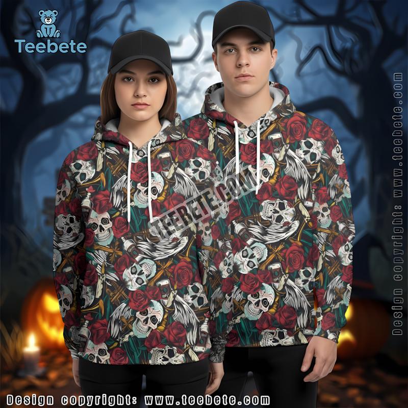 Jack Skellington Spacethemed Purple Halloween 3D Realistic Hoodie