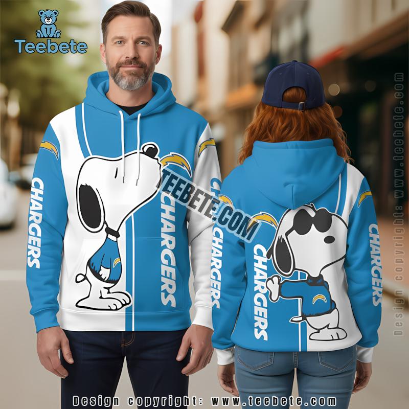 Los Angeles Chargers Skull Unleash 3D Hoodie Black Blue For Sale