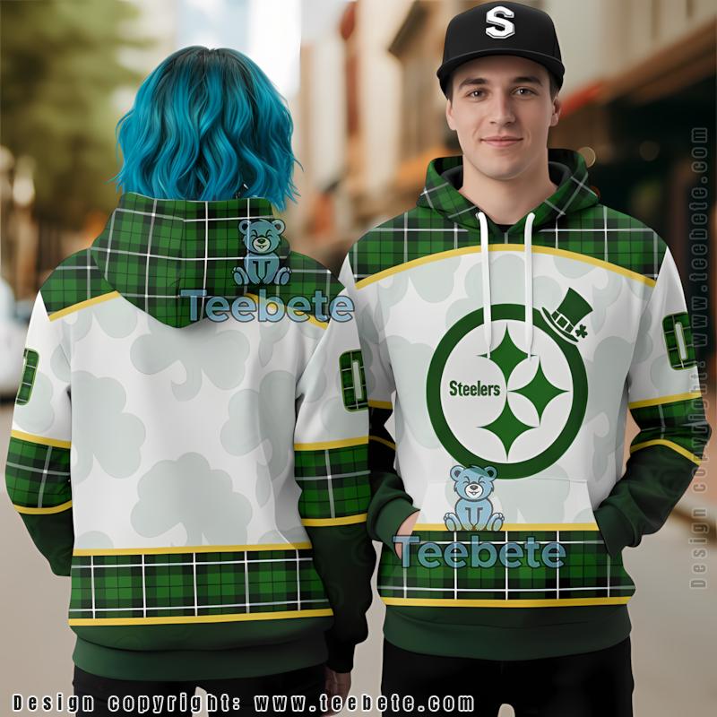 Pittsburgh Steelers St Patrick Day 3D Hoodie Personalized Green Unisex