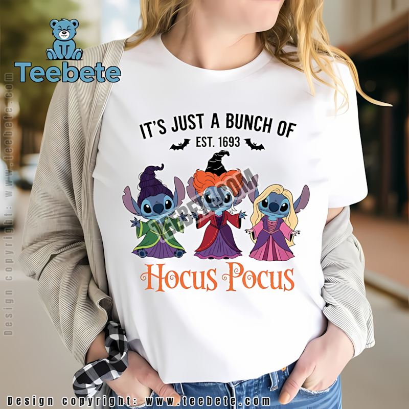 Stitch Hocus Pocus Sanderson Sisters Halloween Shirt Disney Lilo Stitch