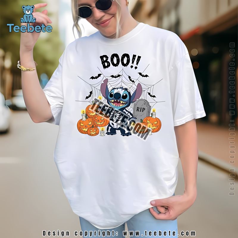 Stitch Halloween Mummy Skeleton Devil Costumes Retro Shirt