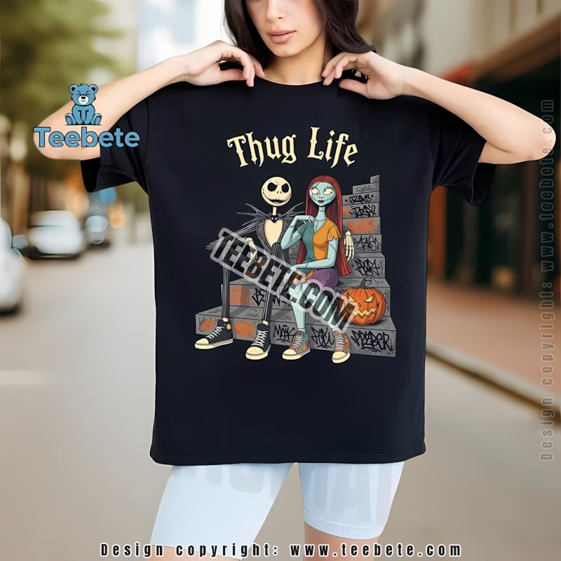 Thug Life Jason Freddy Chucky Pennywise Ghostface Halloween Retro Shirt