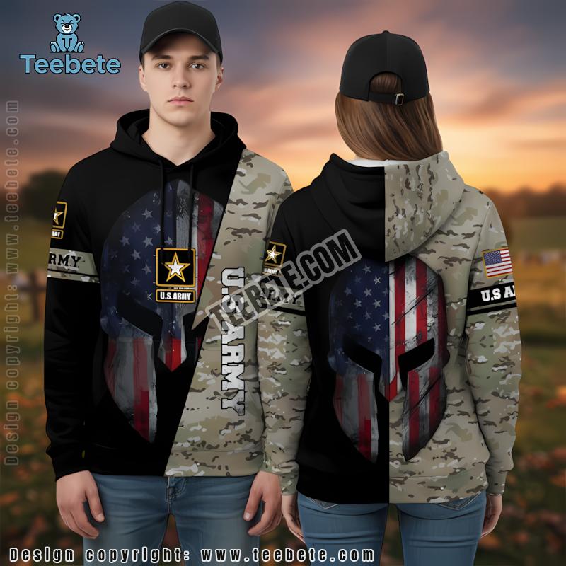 Veteran Us Army 3D Hoodie Black Fashion