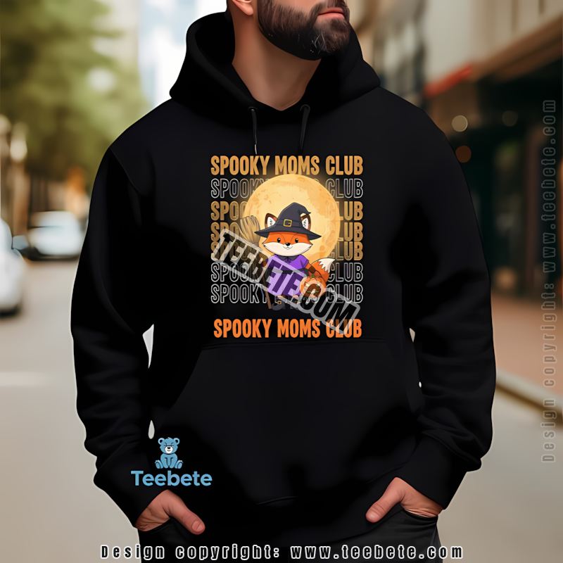 Witchy Fox Moms Club Halloween Hoodie Witchy Fox Moms Club Halloween Hoodie