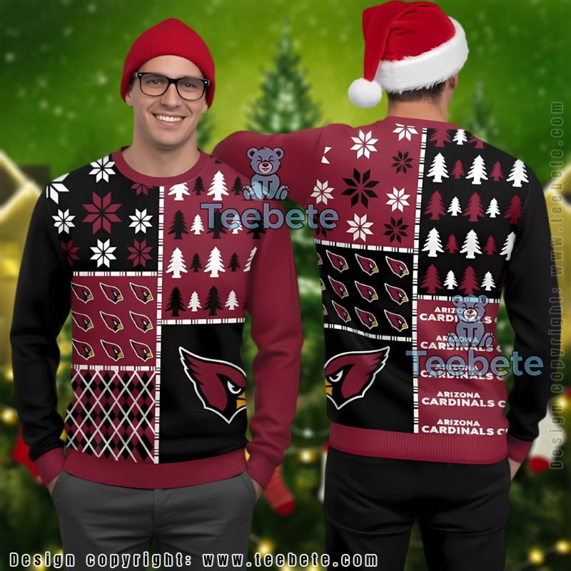 Arizona Cardinals Ugly Sweater Christmas Party Red