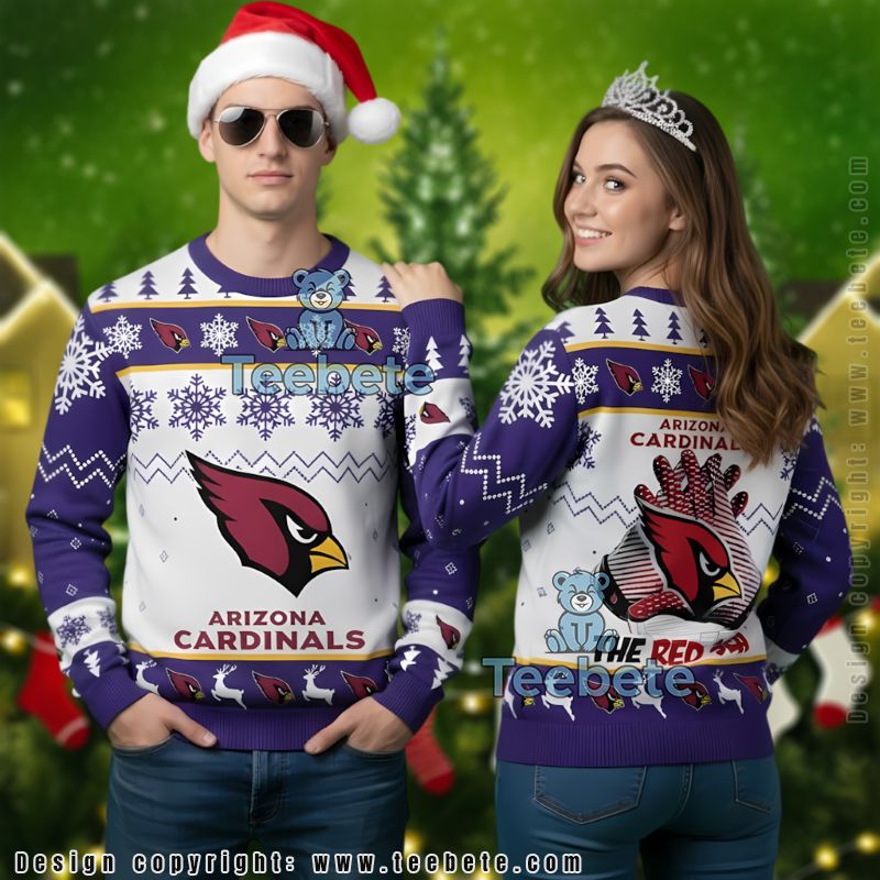 Arizona Cardinals The Red Sea Ugly Christmas Sweater Best Blue