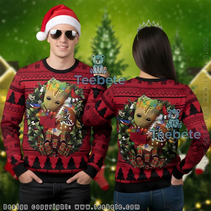 Atlanta Falcons Wide Receivers Ugly Christmas Sweater Black Plus Size