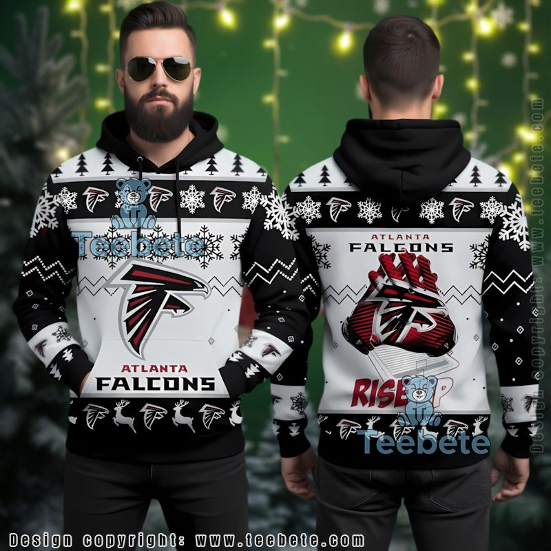 Atlanta Falcons Rise Up Ugly 3D Hoodie Winter Christmas Gift